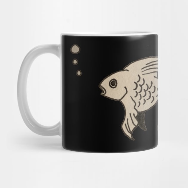 Textured goldfish doodle by ballooonfish